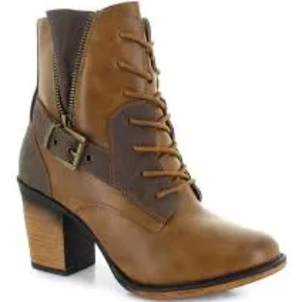 New Pierre Dumas Ravenna 20 Two Tone Lace Up Boots 9